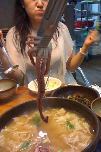 Octopus Soup for dinner!  Yum!!