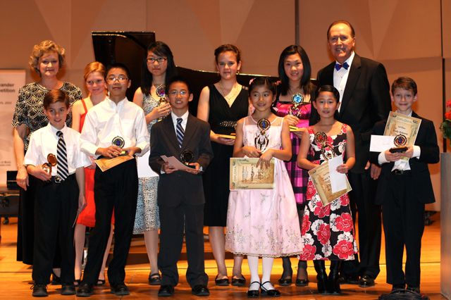Performers in all 3 categories following the awards presentation at the  Winners Recital on Sunday a